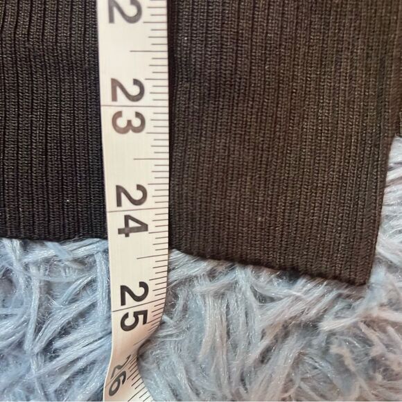 Sigrid Olsen Dark Brown Silk Ribbed Cardigan Size M - Picture 5 of 5